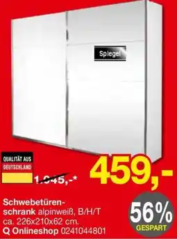 Opti Wohnwelt Schwebetürenschrank Angebot