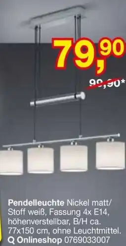 Opti Wohnwelt Pendelleuchte Angebot