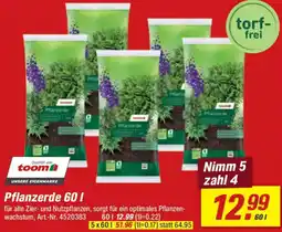 toom Baumarkt Pflanzerde Angebot