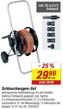 toom Baumarkt Schlauchwagen-Set Angebot
