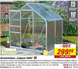toom Baumarkt Vitavia Gewächshaus „Calypso 3000" Angebot