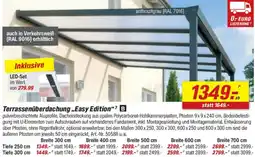 toom Baumarkt Terrassenüberdachung „Easy Edition" Angebot