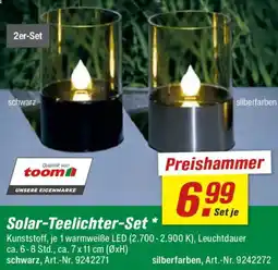 toom Baumarkt Solar Teelichter-Set Angebot