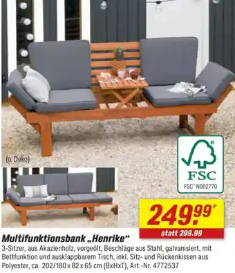 toom Baumarkt Multifunktionsbank ,,Henrike" Angebot