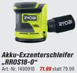 toom Baumarkt RYOBI Akku-Exzenterschleifer „RROS18-0" Angebot
