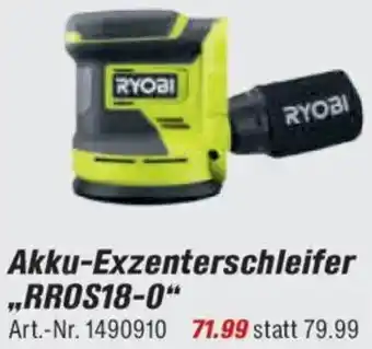 toom Baumarkt RYOBI Akku-Exzenterschleifer „RROS18-0" Angebot