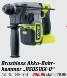 toom Baumarkt RYOBI Brushless Akku-Bohrhammer,,RSDS18X-0" Angebot