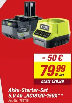 toom Baumarkt RYOBI Akku-Starter-Set 5,0 Ah Angebot