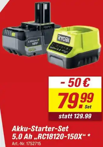 toom Baumarkt RYOBI Akku-Starter-Set 5,0 Ah Angebot