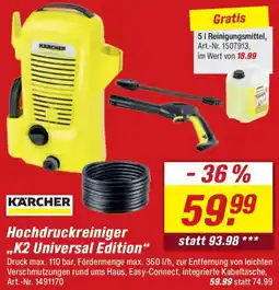 toom Baumarkt KARCHER Hochdruckreiniger ,,K2 Universal Edition" Angebot