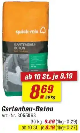 toom Baumarkt quick-mix Gartenbau-Beton Angebot