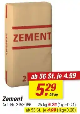 toom Baumarkt Zement Angebot