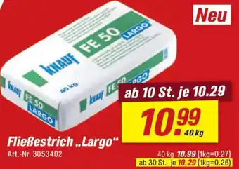 toom Baumarkt KNAUF Fließestrich ,,Largo" Angebot