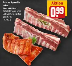 REWE Frische Spareribs natur oder mariniert Angebot