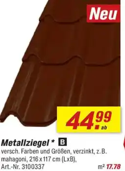 toom Baumarkt Metallziegel Angebot