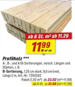 toom Baumarkt Profilholz Angebot