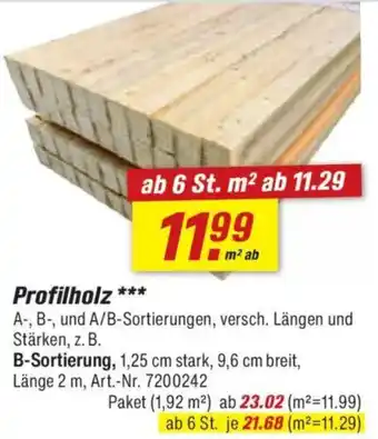 toom Baumarkt Profilholz Angebot