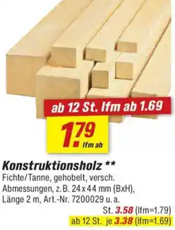 toom Baumarkt Konstruktionsholz Angebot