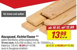 toom Baumarkt Rauspund, Fichte/Tanne Angebot