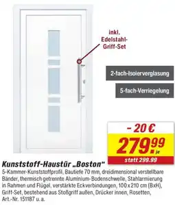 toom Baumarkt Kunststoff-Haustür „Boston" Angebot