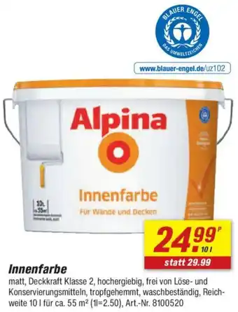 toom Baumarkt Alpina Innenfarbe Angebot