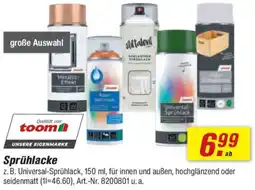 toom Baumarkt Sprühlacke Angebot