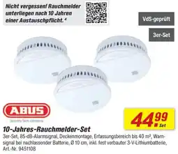toom Baumarkt ABUS 10-Jahres Rauchmelder-Set Angebot
