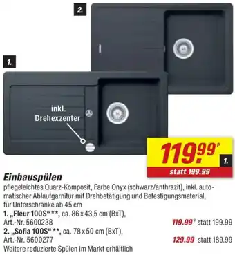 toom Baumarkt Einbauspülen Angebot