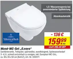 toom Baumarkt Villeroy & Boch Wand-WC-Set „0.novo" Angebot