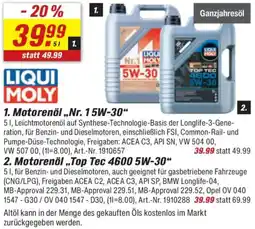 toom Baumarkt LIQUI MOLY Motorenöl ,,Nr. 15W-30" Angebot