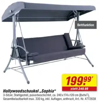 toom Baumarkt Hollywoodschaukel „Sophia" Angebot