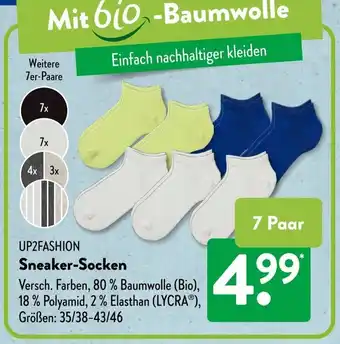 Aldi Süd UP2FASHION Sneaker-Socken Angebot