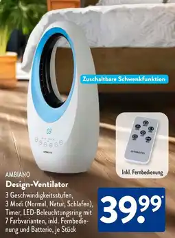 Aldi Süd AMBIANO Design-Ventilator Angebot