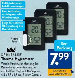 Aldi Süd KRONTALER Thermo-Hygrometer Angebot