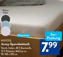 Aldi Süd NOVITESSE Jersey-Spannbetttuch Angebot