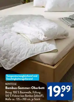 Aldi Süd NOVITESSE Bambus Sommer-Oberbett Angebot