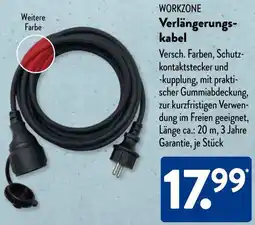 Aldi Süd WORKZONE Verlängerungskabel Angebot