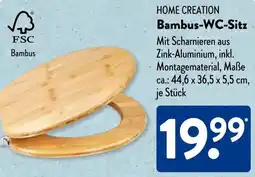 Aldi Süd HOME CREATION Bambus WC-Sitz Angebot