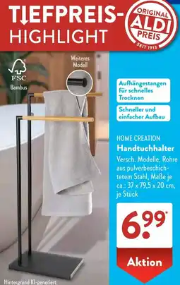 Aldi Süd HOME CREATION Handtuchhalter Angebot
