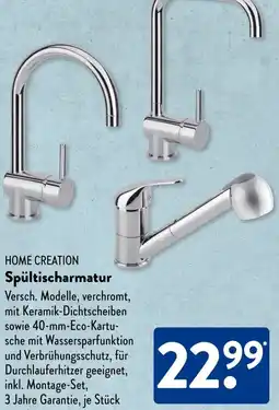 Aldi Süd HOME CREATION Spültischarmatur Angebot