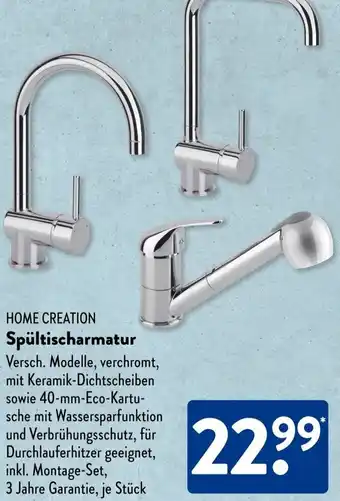 Aldi Süd HOME CREATION Spültischarmatur Angebot