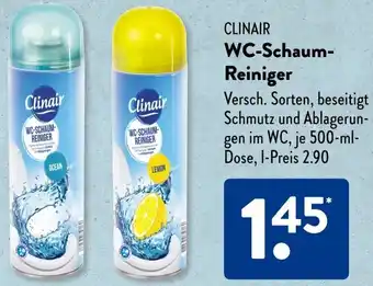 Aldi Süd CLINAIR WC-Schaum Reiniger Angebot