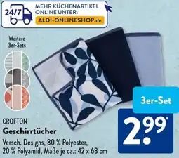 Aldi Süd CROFTON Geschirrtücher Angebot