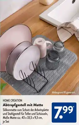 Aldi Süd HOME CREATION Abtropfgestell mit Matte Angebot