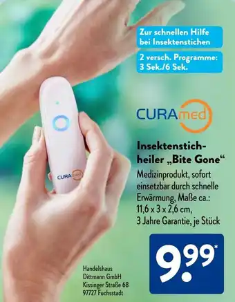 Aldi Süd CURAMed Insektenstich- heiler,,Bite Gone Angebot