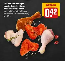 REWE Frische Hähnchenflügel ohne Spitze oder frische Hähnchenunterschenkel Angebot