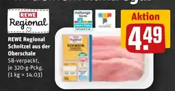 REWE REWE Regional Schnitzel aus der Oberschale Angebot