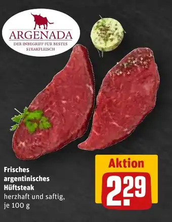 REWE ARGENADA Frisches argentinisches Hüftsteak Angebot