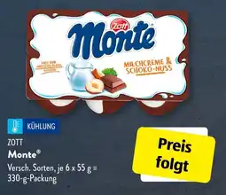 Aldi Süd ZOTT Monte Angebot