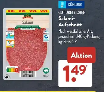 Aldi Süd GUT DREIFICHEN Salami Aufschnitt Angebot